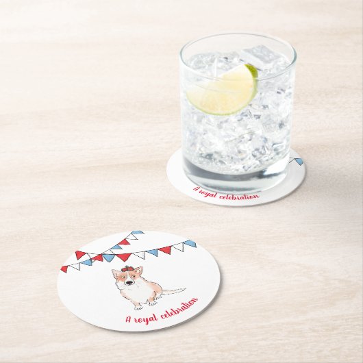 Onderzetter rond Royal Corgi-rond (Insitu)