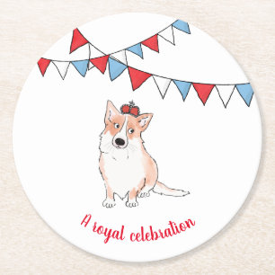 Onderzetter rond Royal Corgi-rond
