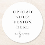 Onderzetter rondom papier<br><div class="desc">Pas uw ontwerp volledig aan. Nadat u klaar bent met het bewerken,  downloadt u uw bestand in een JPG-indeling (vergeet niet de afloopoptie aan te zetten). Upload uw ontwerp hier door op de blauwe "Personalize"knoop te klikken.</div>