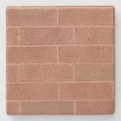 Onderzetter Rood Brick Texture Square (Voorkant)