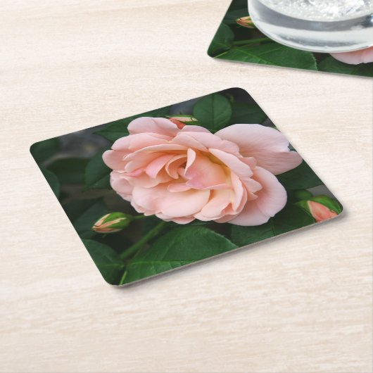 Onderzetter Roos papier (Schuin)