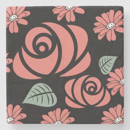 Onderzetter Rosacoaster Florah (Voorkant)