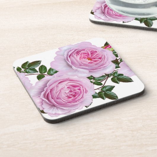 Onderzetter roze pinda's (Linkerzijde)