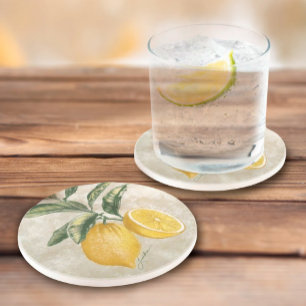 Onderzetter Rustic Etched  Lemons