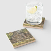 ONDERZETTER SANDSTONE LOG CABIN (Zijkant)