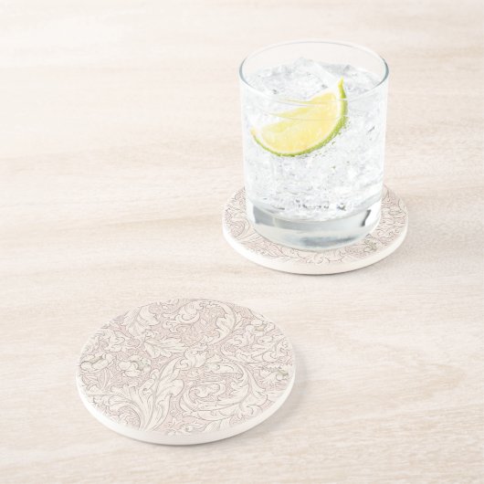 ONDERZETTER SANDSTONE : WILLIAM MORRIS : PLATTELAN (Zijkant)