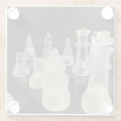 Onderzetter schaken afbeelding. (Achterkant)