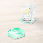 Onderzetter Seafoam Green Floral Paper (Insitu)