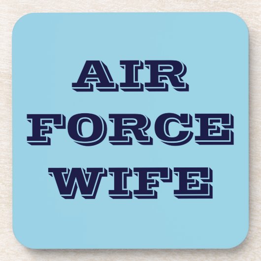 Onderzetter Set Air Force Wife (Voorkant)