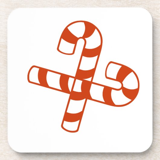 Onderzetter set - Candy Cane (Voorkant)