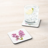 Onderzetter set - Lila bloesems (Rechterzijde)