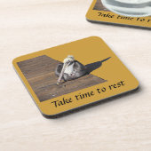 Onderzetter set - Pelican on Boardwalk (Linkerzijde)