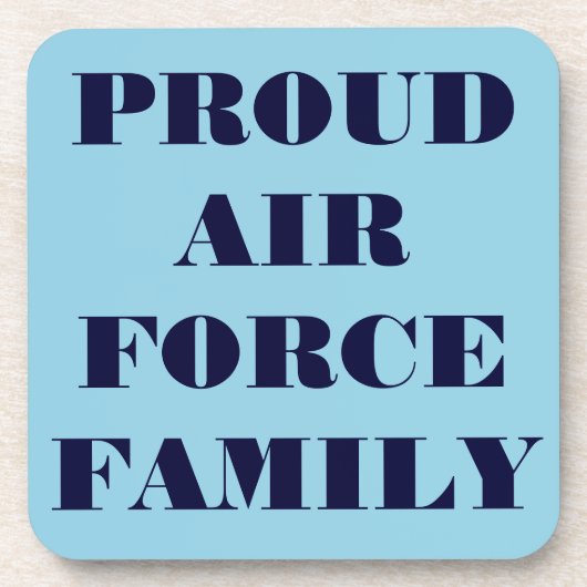 Onderzetter Set Proud Air Force Familie (Voorkant)
