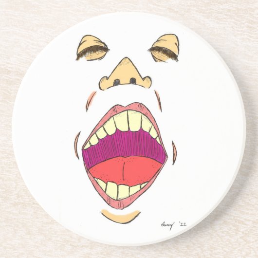 onderzetter "Shout" (Voorkant)