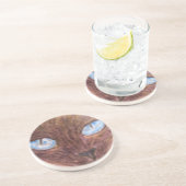 Onderzetter, Siamese kat Zandsteen Onderzetter (Zijkant)