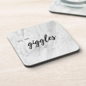 Onderzetter - Sips en Giggles (Linkerzijde)