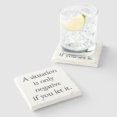 Onderzetter Situatie marmer Stone (Zijkant)