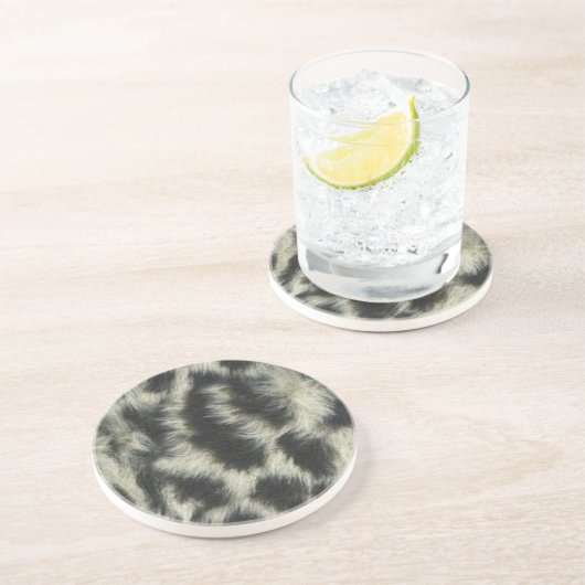 Onderzetter Snow Leopard (Zijkant)