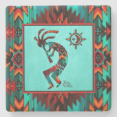 Onderzetter Southwest Kokopelli Stone (Voorkant)