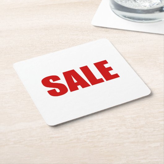 Onderzetter SQUARE PAPIER VERKOOP (Schuin)