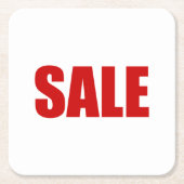 Onderzetter SQUARE PAPIER VERKOOP (Voorkant)