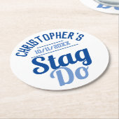 Onderzetter Stag Do man (Gebogen)