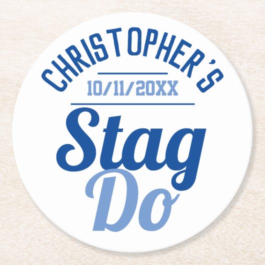 Onderzetter Stag Do man (Voorkant)