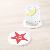 Onderzetter Star Dog op Red Star (Zijkant)