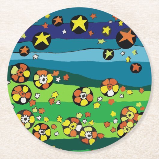 Onderzetter Starry Scene (Voorkant)
