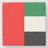 Onderzetter steen met vlag van de VAE (Voorkant)