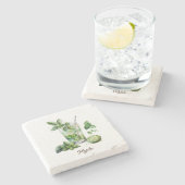 Onderzetter, steen - Mojito Stenen Onderzetter (Zijkant)