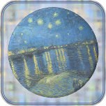 ONDERZETTER - "Sterrennacht over de Rhône" - van G<br><div class="desc">Een afbeelding van "Sterrennacht over de Rijn" (1888) door Vincent van Gogh is te vinden op dit ronde Onderzetter van Sandstone. Het afbeelding kan niet worden verwijderd of vervangen. Aanpassen/personaliseren door aangepaste tekst toe te voegen aan het lettertype (stijl, kleur, grootte) of een extra afbeelding of een logo. Maakt een...</div>