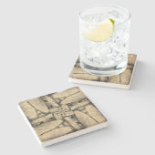 Onderzetter -stijl Eiffeltowerontwerp (Zijkant)