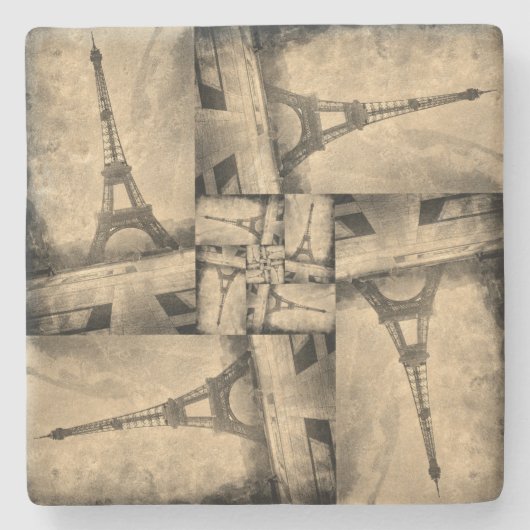 Onderzetter -stijl Eiffeltowerontwerp (Voorkant)
