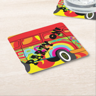 onderzetter stijlvol, vierkant 1960