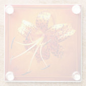 onderzetter "Stylish Library" Tiger Lily Glass (Achterkant)