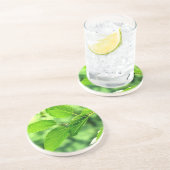 onderzetter 'Summer Leaves with Raindrops' (Zijkant)