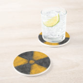 Onderzetter symbool voor indrukwekkende straling (Zijkant)