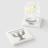 Onderzetter Symboolsteen voor psychologie (Zijkant)