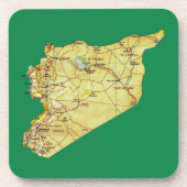 Onderzetter Syrische kaart (Voorkant)