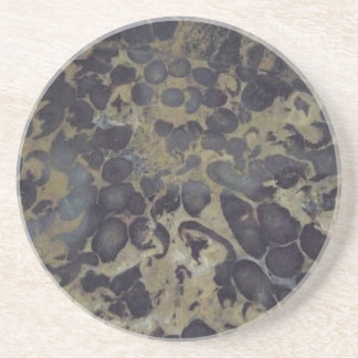 Onderzetter - Tan & Black Marble