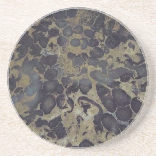Onderzetter - Tan & Black Marble (Voorkant)