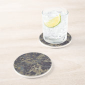Onderzetter - Tan & Black Marble (Zijkant)