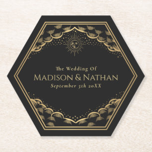 Onderzetter Tarot Sun en Moon Wedding Paper