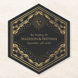 Onderzetter Tarot Sun en Moon Wedding Paper