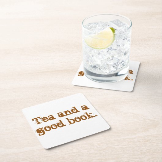 onderzetter 'Tea and a good book' - set van 6 (Insitu)