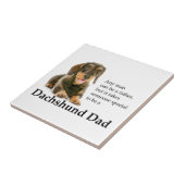 Onderzetter Tegel van Wirehaire Dachshund Tegeltje (Zijkant)