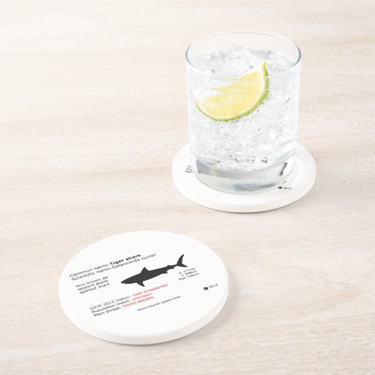 Onderzetter tijgerhaai (Zijkant)