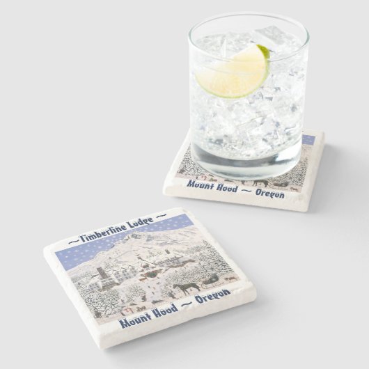 Onderzetter Timberline Lodge Stone (Zijkant)