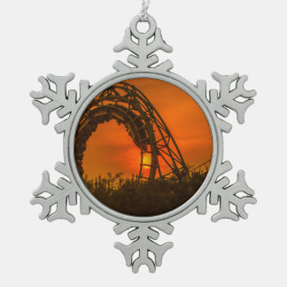 onderzetter tin sneeuwvlok ornament